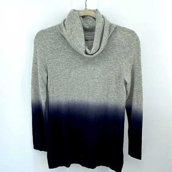 Nordstrom Collection 100% cashmere turtleneck ombré knit sweater sz XS - Picture 1 of 6